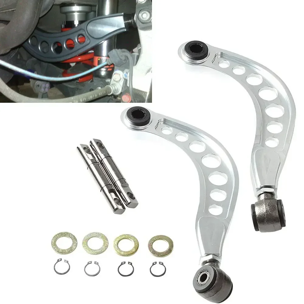 

Подходит для Honda Civic DX/LX/EX/SI FG2 FD 06-10, автозапчасти, алюминиевые, 1 пара, комплекты заднего розвалу автомобиля, комплект нижнего рычага управления, комплект рычага развала