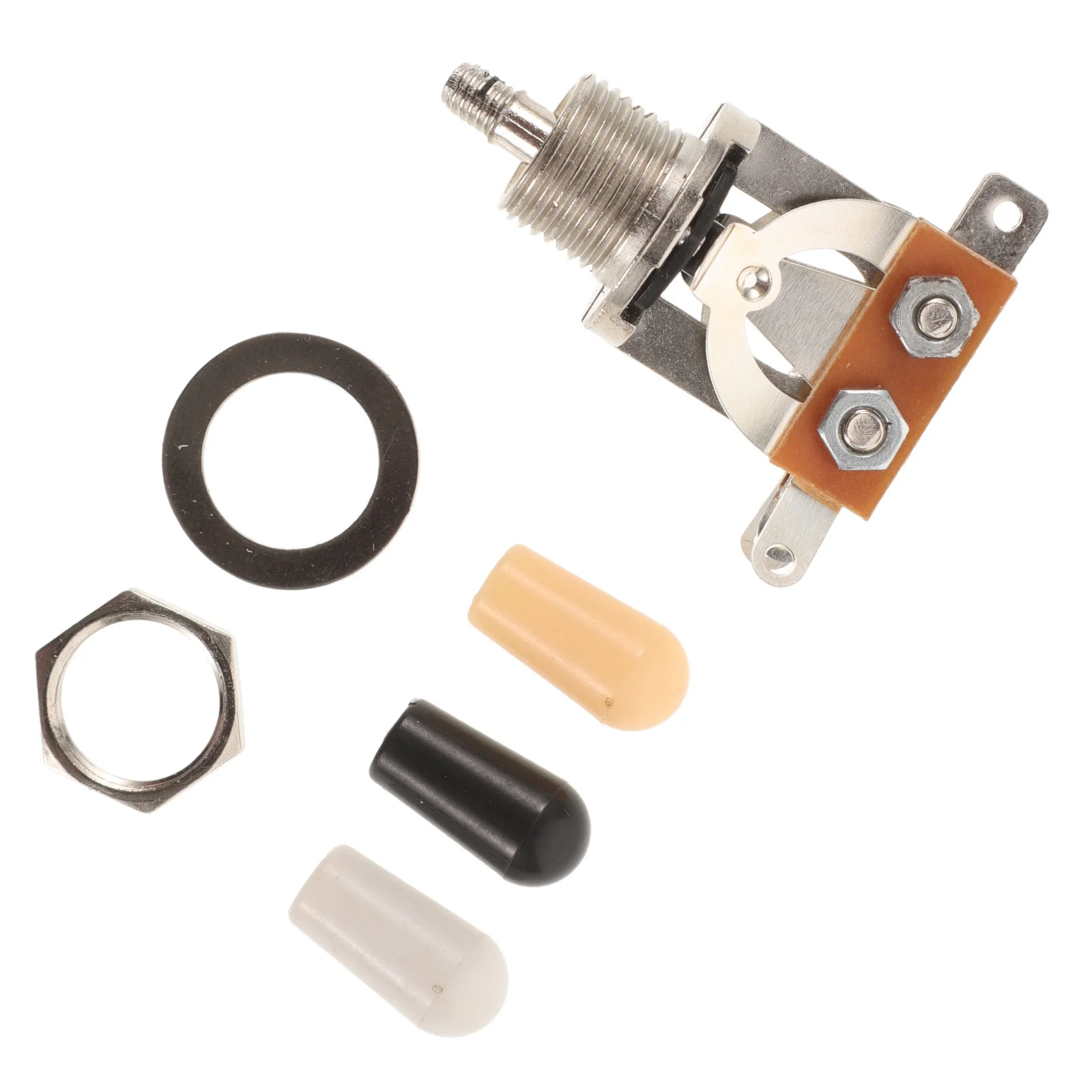 

3 Straight Guitar Toggle Switch Pickup Selector Metal Knob Caps Easy Install Electric Guitar Switch Parts Upgrade