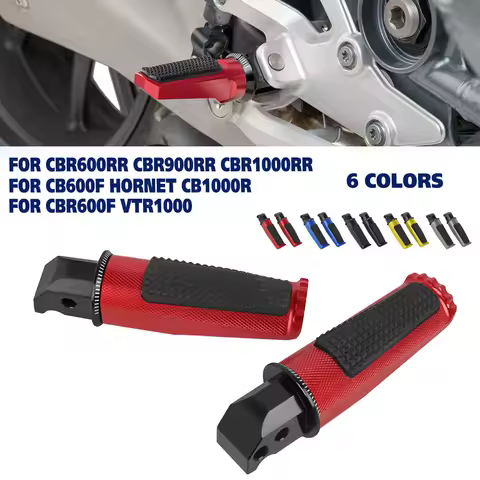 CBR600 900RR 1000RR Rear Foot Pegs Footrests Rider Pedal For Honda CB600F HORNET 07-15 CB1000R 08-16 CBR600F 01-13 VTR1000 00-05
