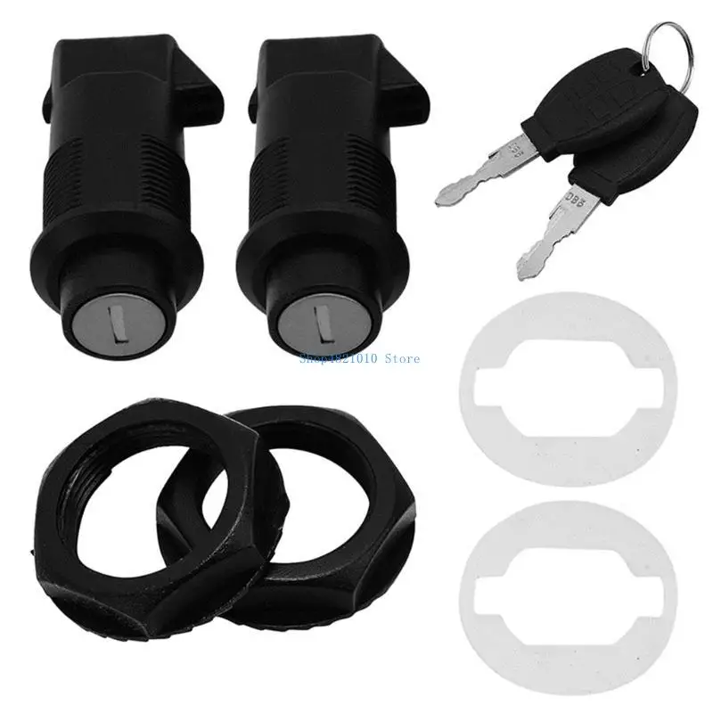 

T3LF Motorcycle Hard Saddlebag Locks Set with Keys Fits for Universal Motorbike Rear Hard Saddlebag Lock