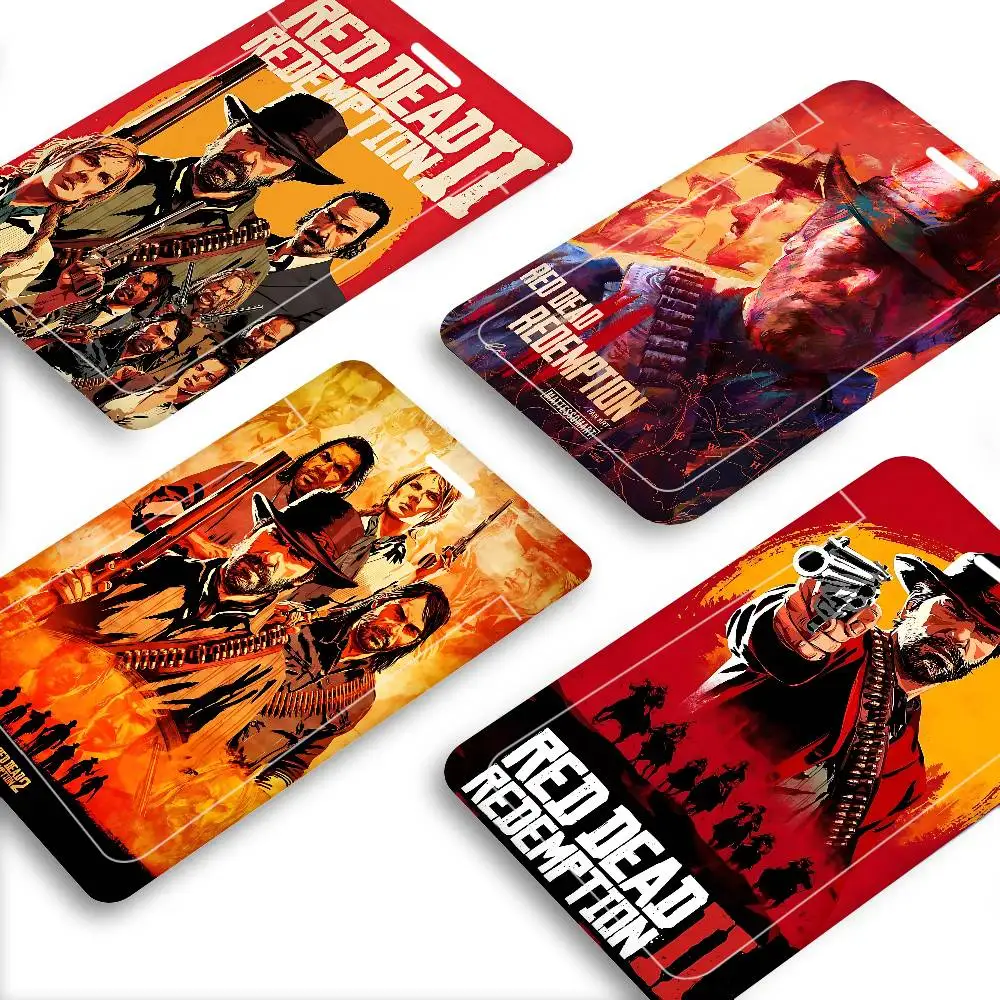 

Держатель для карт Game R-Red Dead R-Redemption 2: чехол для проездного, банковской, рабочей карты, пластиковый держатель для удостоверения личности, бейдж, именной бейдж, для медсестер