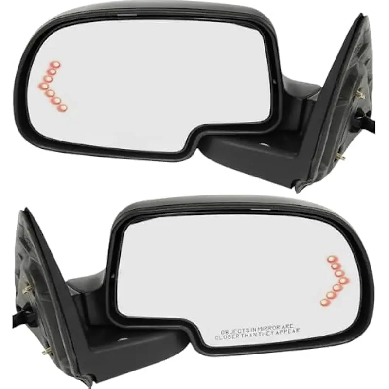 Mirror Set Left Right Door Mount Glass For Chevrolet Tahoe 2003–2006 GMC Sierra 1500–3500 Yukon Escalade Avalanche With Paintabl