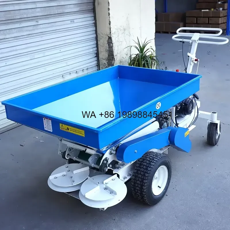 Wmwmnu for Self-propelled Dual-purpose Spreader Wide-area Rotary Lawn Feed Spreader Automatic Fertilizer Spreader