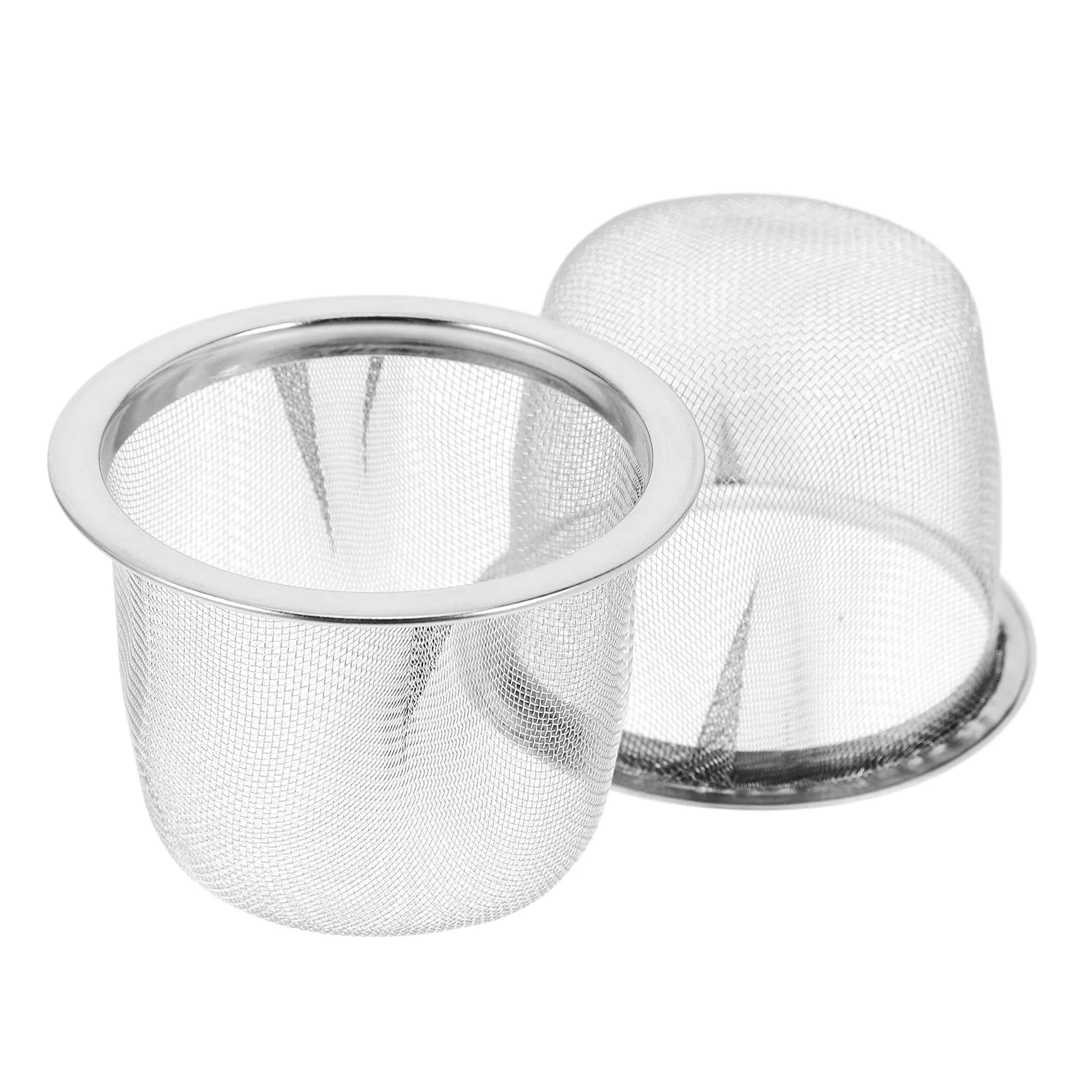 

2 PCS Stainless Steel Tea Filter Infuser Mesh for Teapot Replacement Strainer Basket Diffuser Wide Range Use Home Office