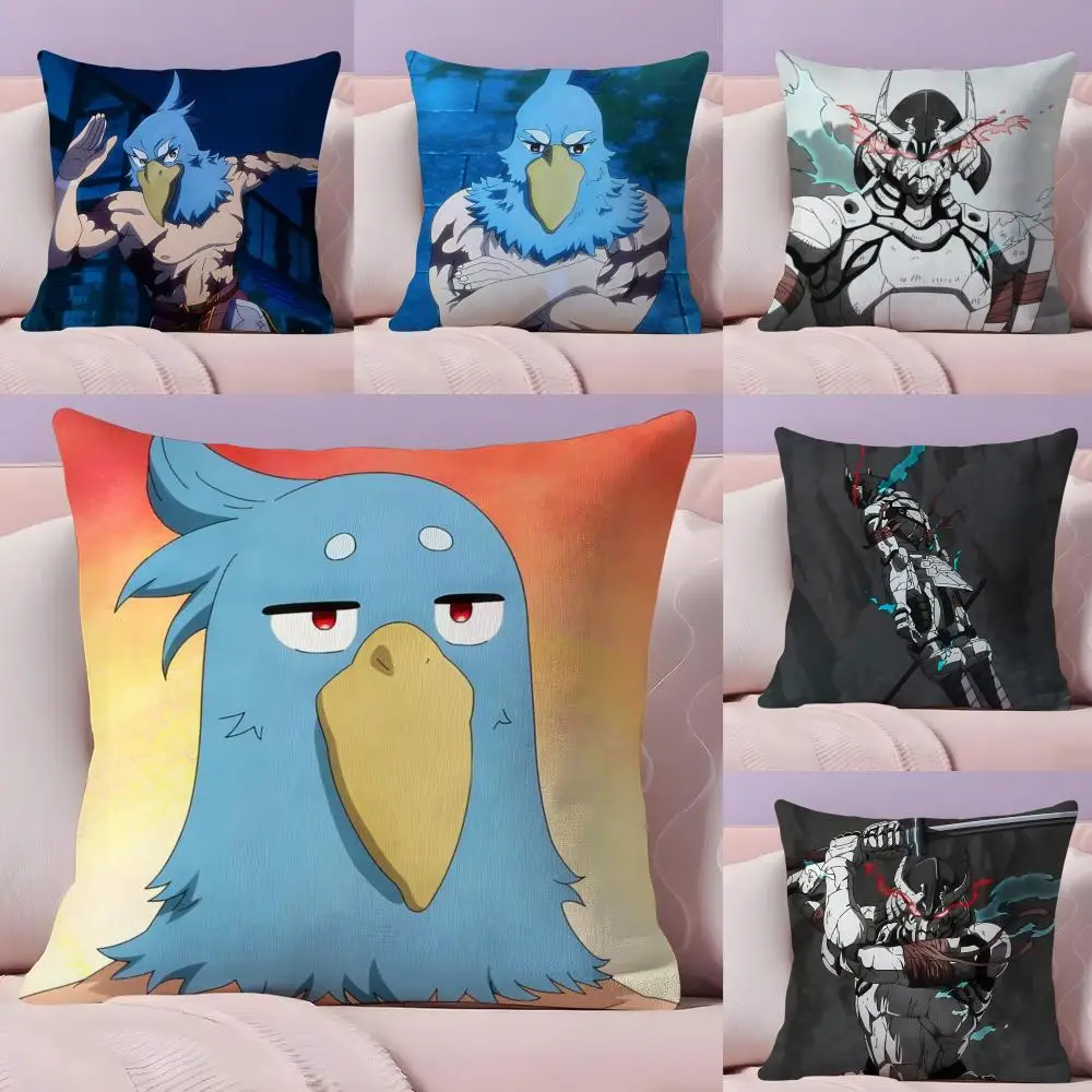 S-shangri-La Anime F-Frontier Pillow Case Pillow Case Plush Fabric Soft Double Sided Print Home Sofa High Quality Cushion