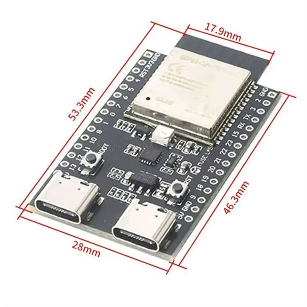 

ESP32-C6 ESP32 WiFi + Bluetooth Интернет вещей Двойная плата разработки Type-C ESP 32 Основная плата ESP32-C6-DevKit C N4R2