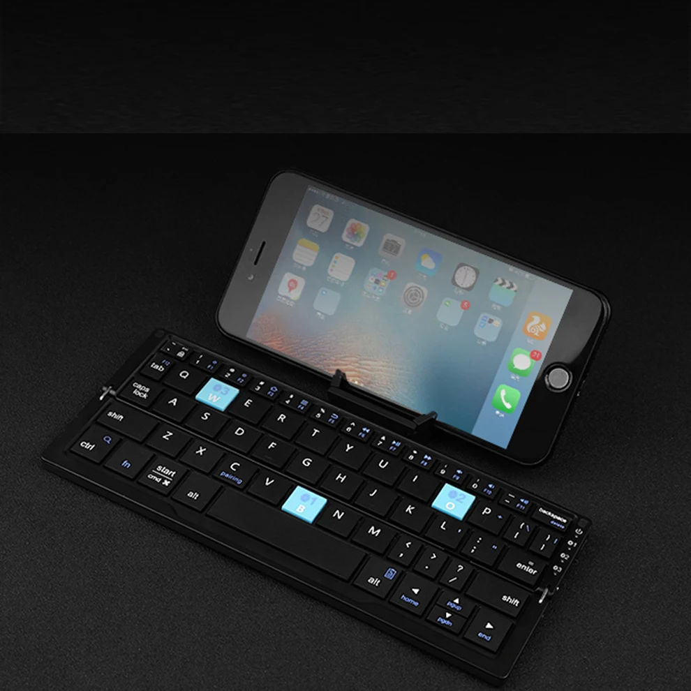 Foldable Wireless Keyboard and Mouse trackpad Bluetooth Keyboard and Mouse Kit Multi Device Keyboard Mouse Combos for PC