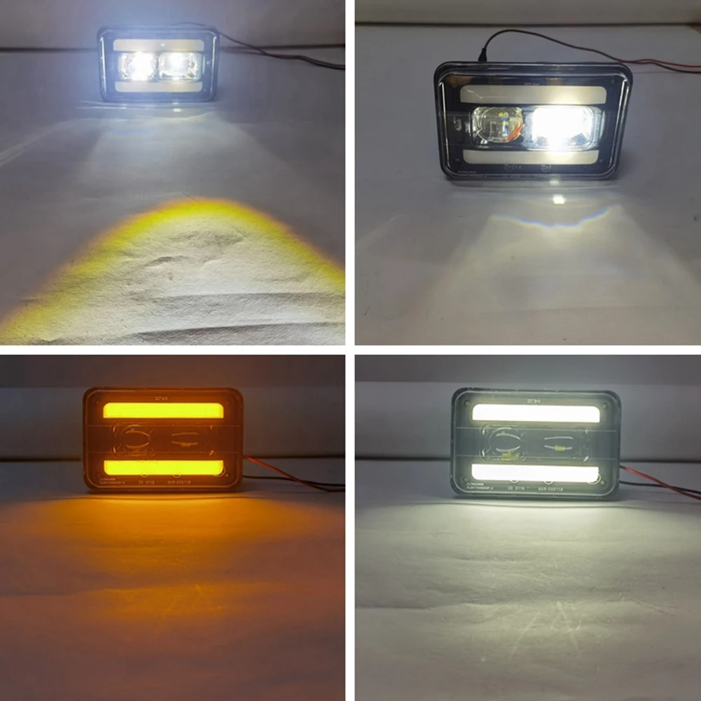 Leading-Motorcycle Rectangular 4X6 Inch LED Headlight Projector High Low Sealed For DRZ Honda XR250 XR400 XR650
