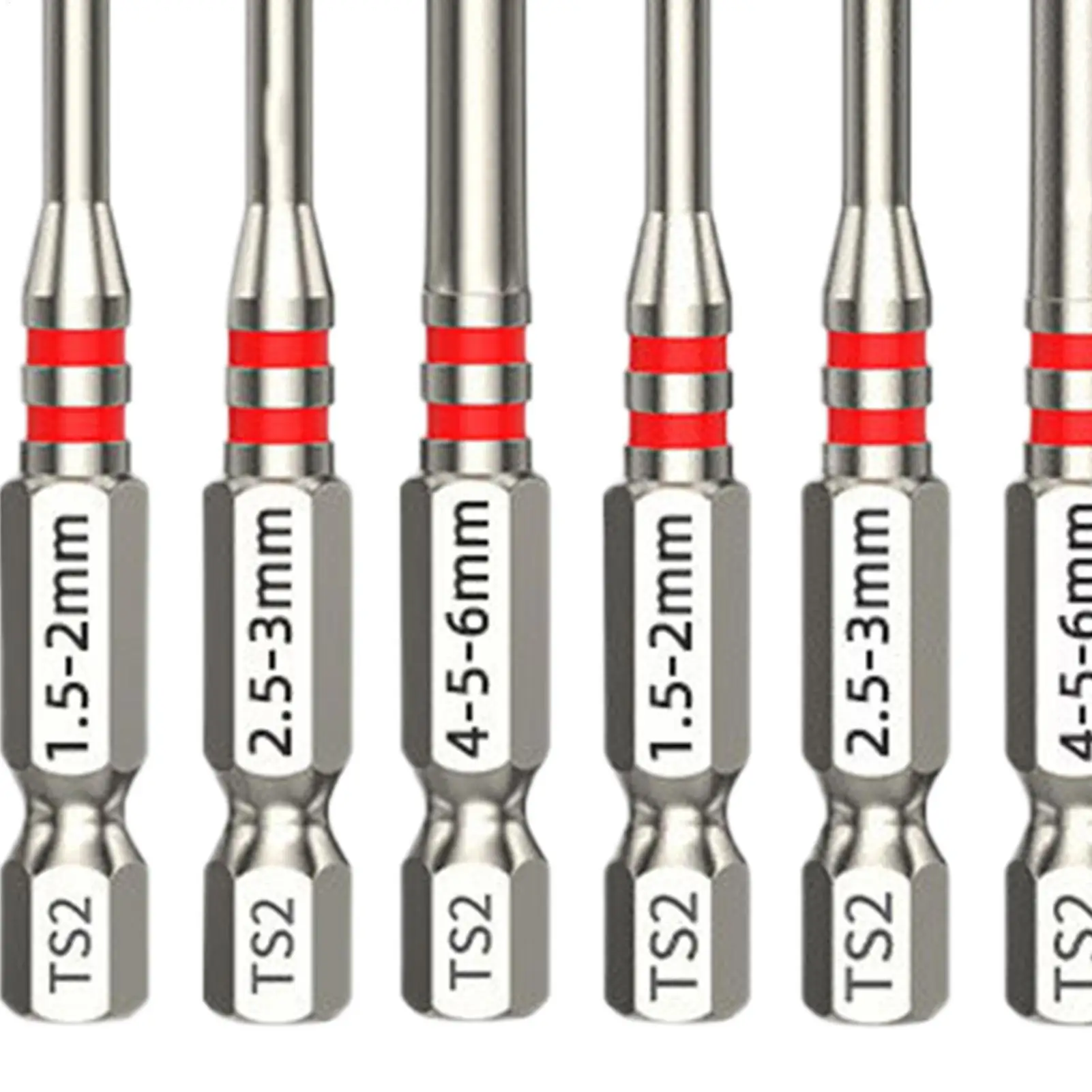 

Screwdriver Drill Bits 6-Piece Strong Magnetic Hex Shank Heads Electric Screw Drill Bits For Carpentry Woodworking Projects Auto