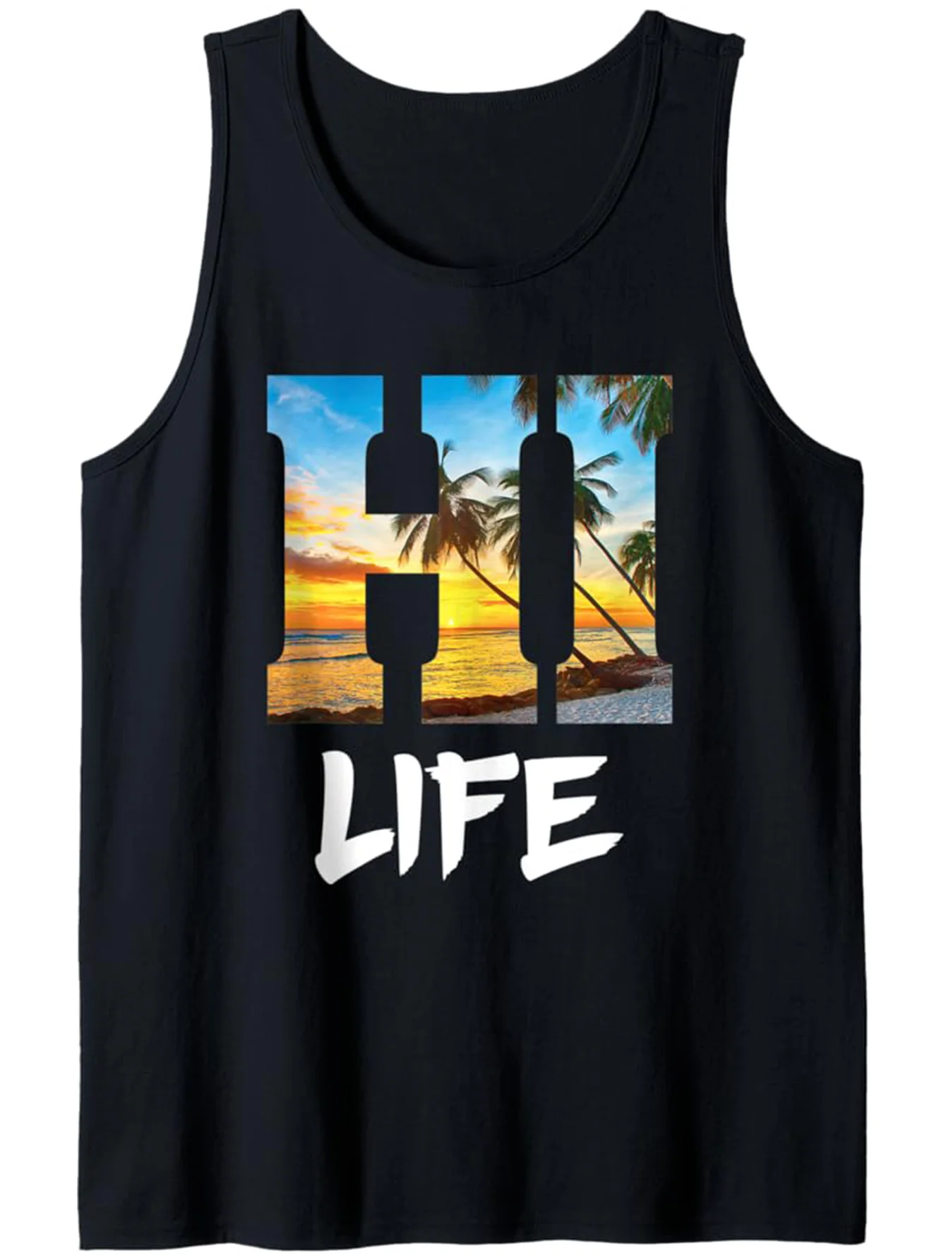 

Men's 100% Pure Cotton Sleeveless Vest - Breathable Summer Casual Shirt, Suitable for Outdoor Activities Beach Vest