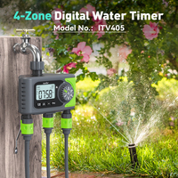 Brand 4-Zones Digital Water Timer Rain Delay Manual Watering Programmable Sprinkler For Lawn Garden Pool Garden Hose Tap Timers