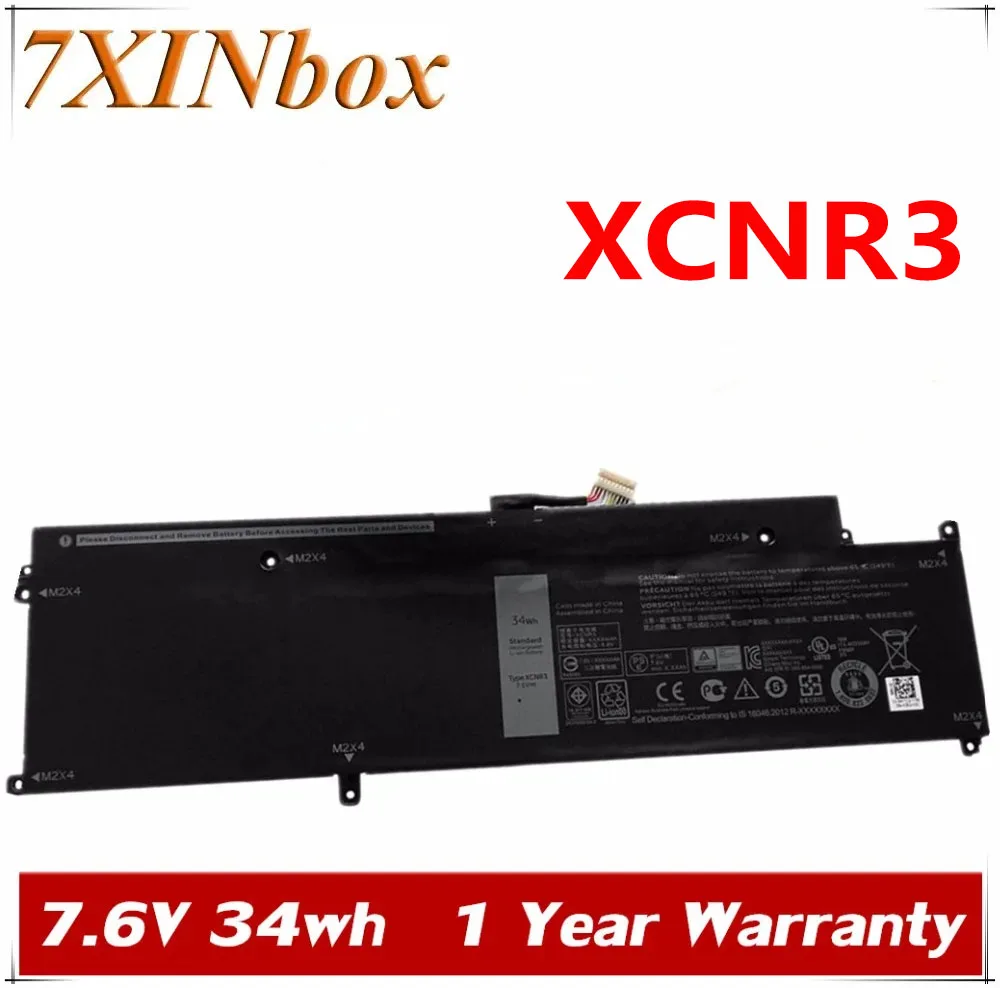 

7XINbox 7.6V 34wh Original Laptop Battery XCNR3 For Dell Latitude 13 7370 Ultrabook WV7CG 0WV7CG Laptop