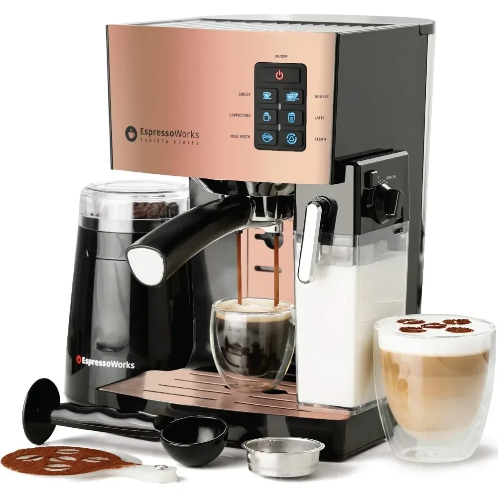 Brew Cappuccino and Latte with One Button - Espresso Ma