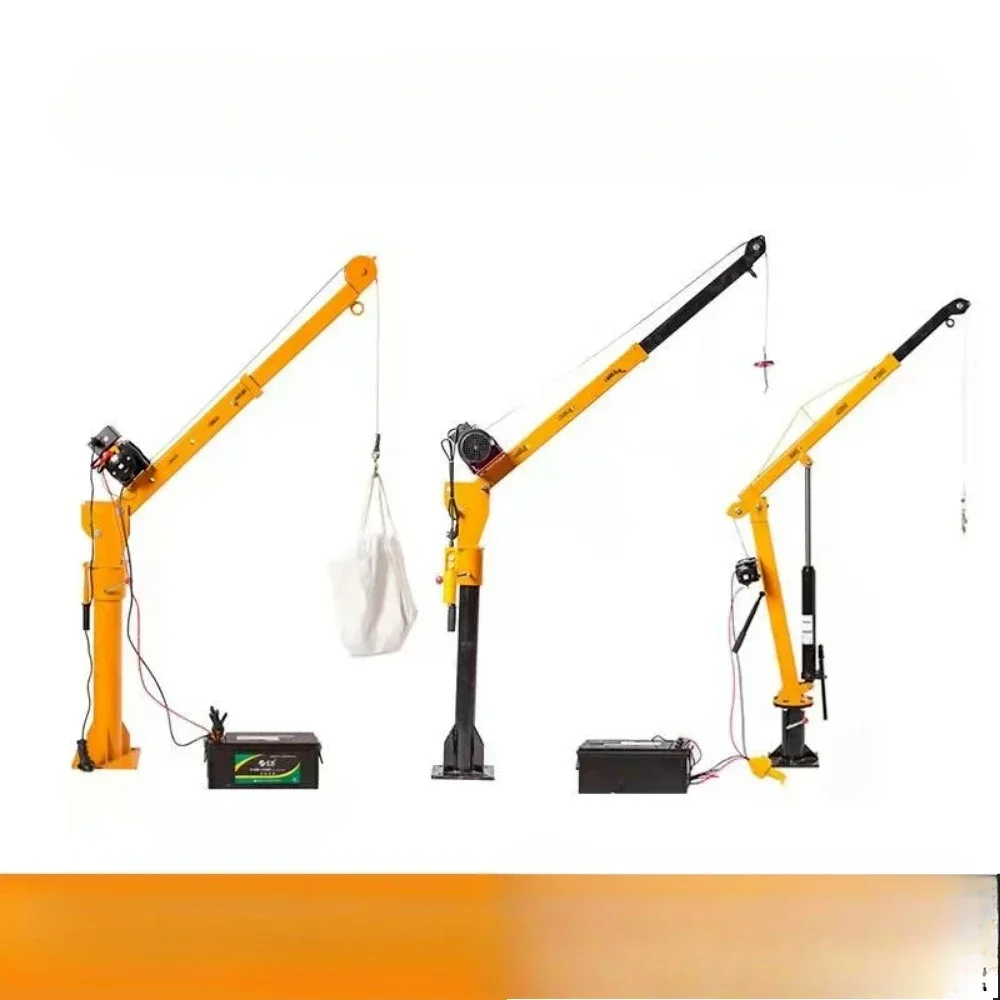 Hot sales Vehicle-mounted crane 12v24v truck-mounted crane 500 kg cantilever crane mini truck hoist hydraulic type