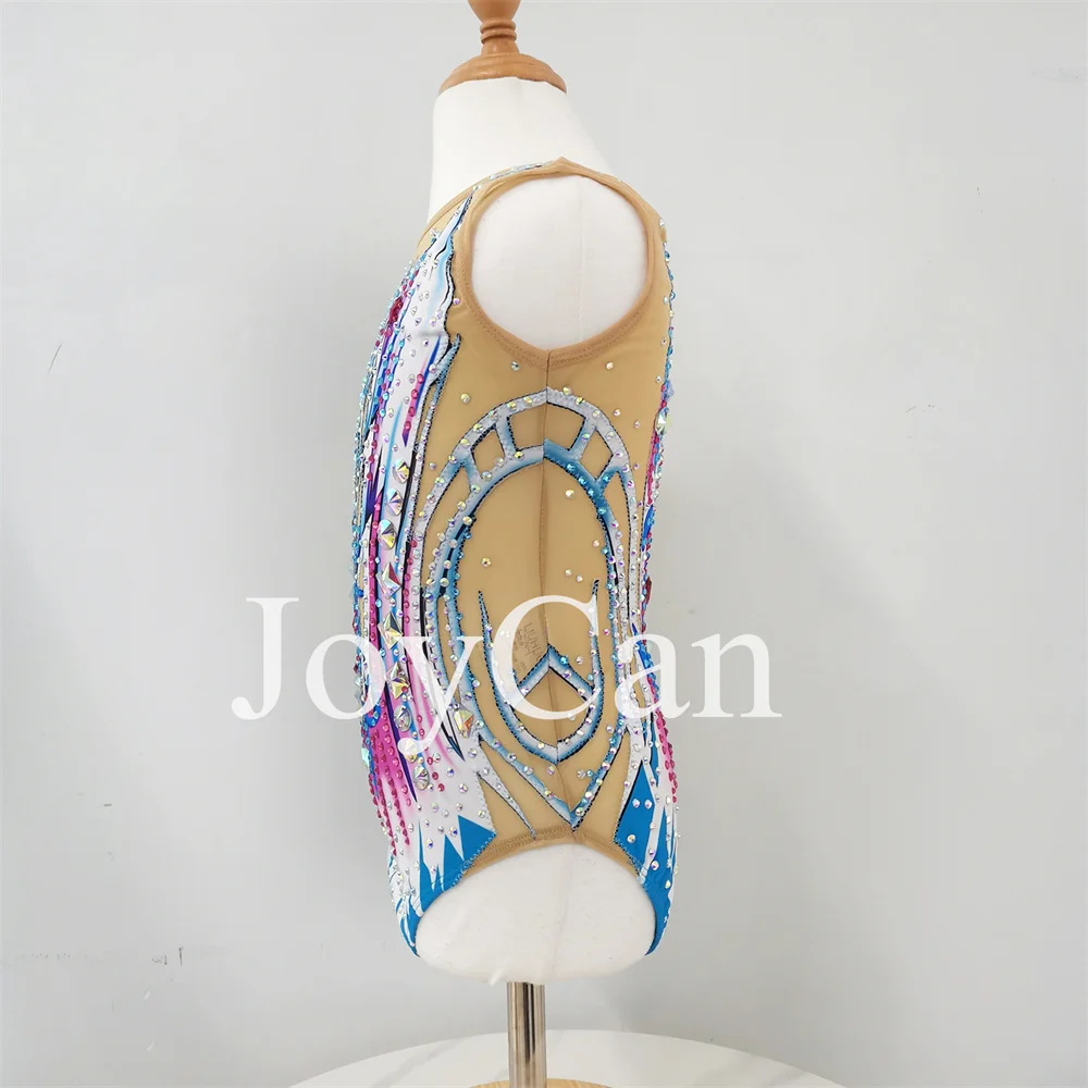 JoyCan-ثياب جمباز سبانديكس أنيقة للنساء والفتيات ، أزرق ، ملابس رقص للمنافسة