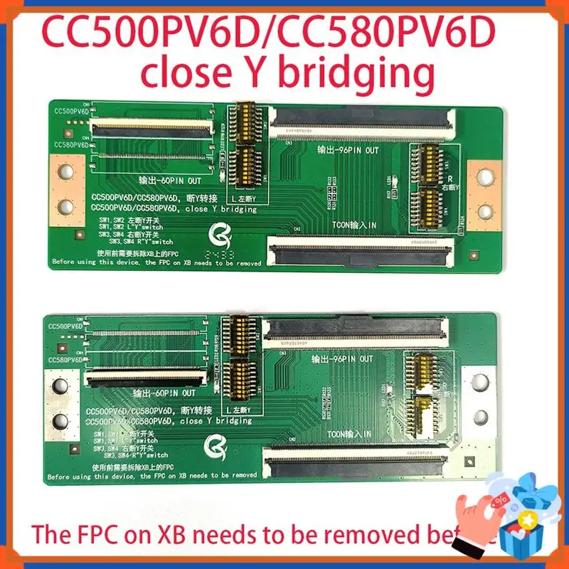 Compact CC580PV6D  Close Y Bridging Adapter Plate TCON In 60P 96P OUT Y Bridging Adapter Board