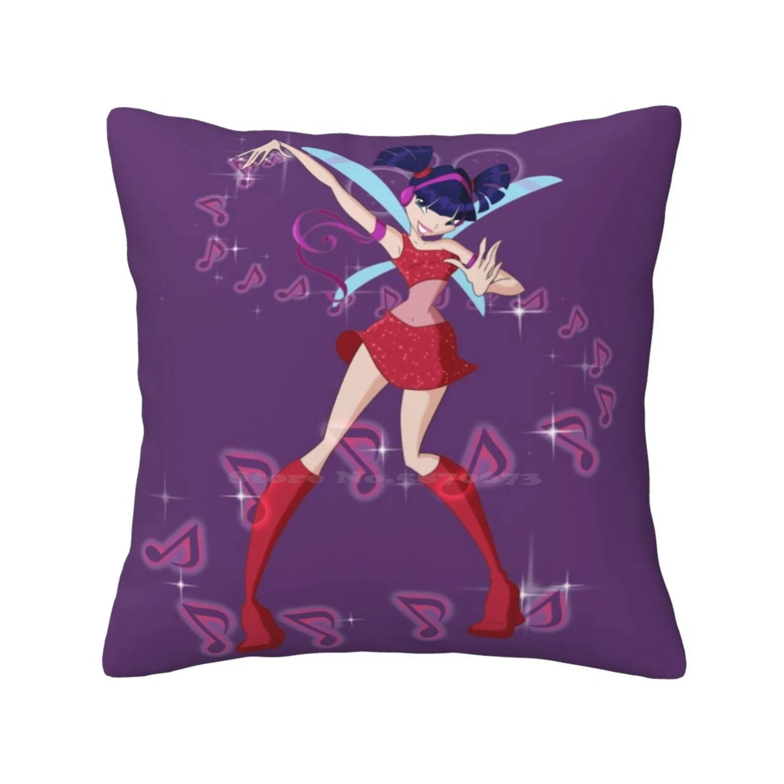 Musa Bedroom Office Hug Pillowcase Aisha Stella Flora Tecna Bloom Musa Fairy Alfea Cartoon Girl Power