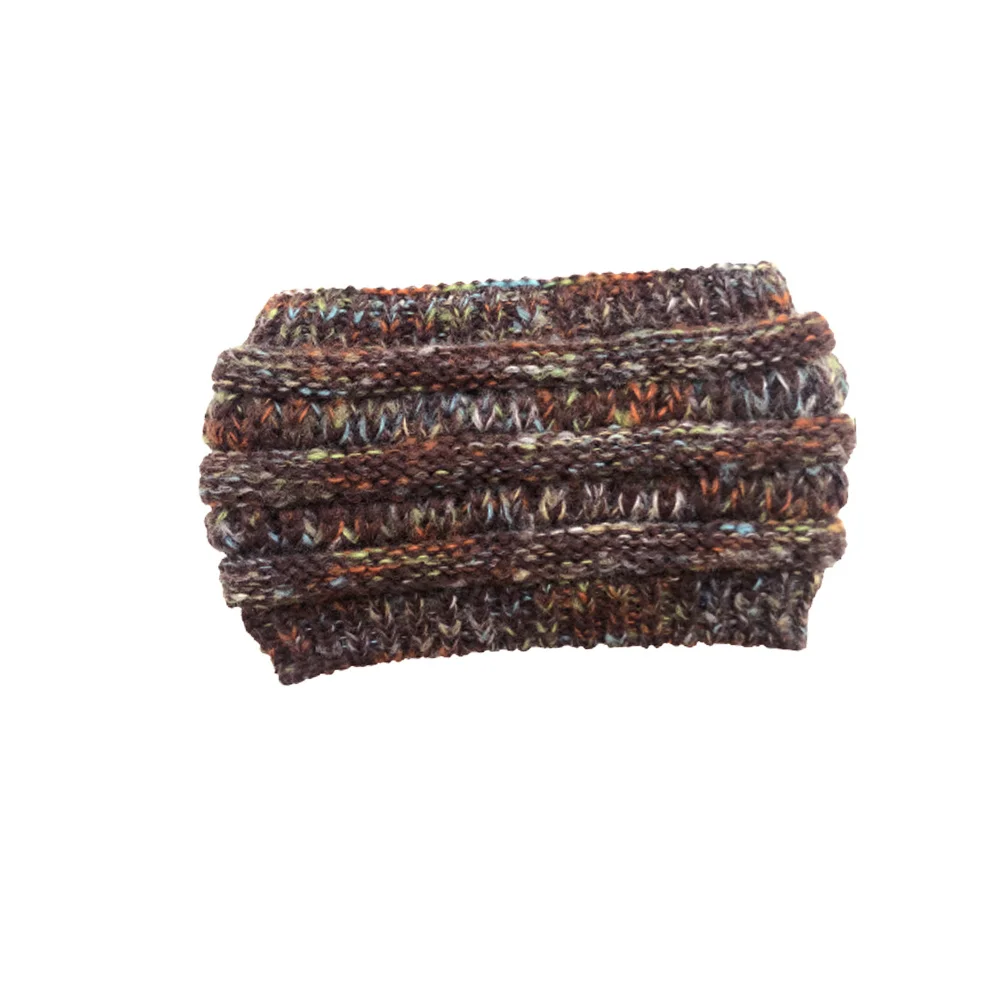 

Шерстяная повязка на голову с цветными вставками, вязаная, для хвоста, утолщенная, модная, теплая, легкая, мягкая, для активного отдыха, кемпинга, кофе