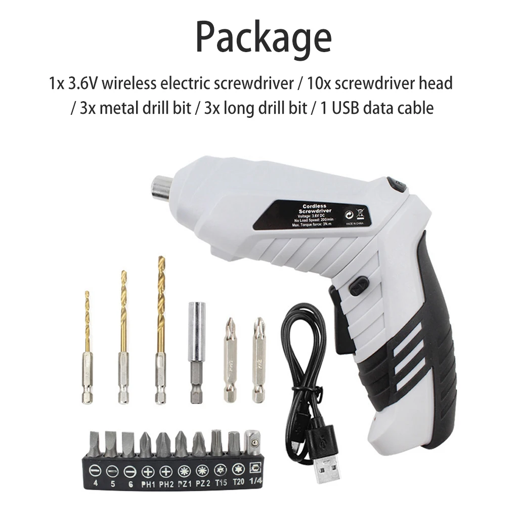 

Cordless Electric Screwdriver Ergonomic Power Display Screw Driver