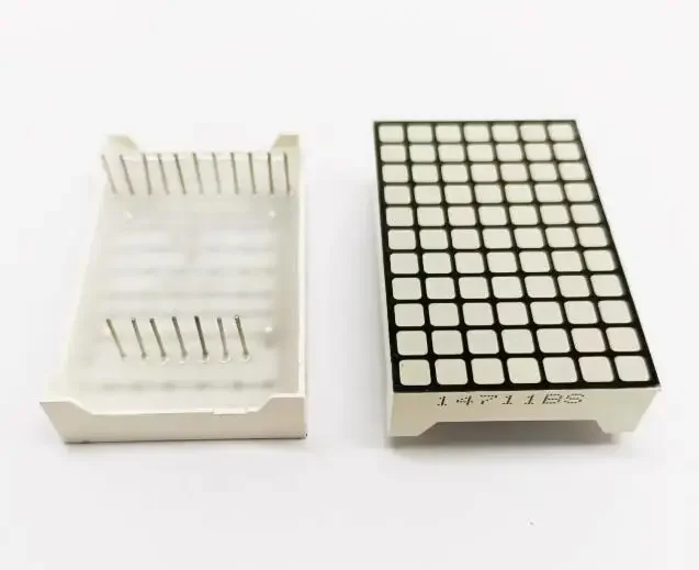 

1 шт. x 7*11 красный квадратный светодиодный матричный цифровой трубчатый модуль, светодиодный дисплей, модуль 14711