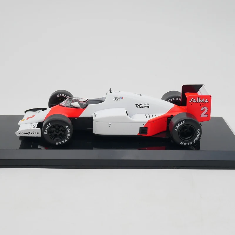 Ixo 1:24 Scale Diecast Alloy McLAREN MP 4/2B Alain Prost 1985 Racing Toys Cars Model Classic Adult Gifts Souvenir Static Display