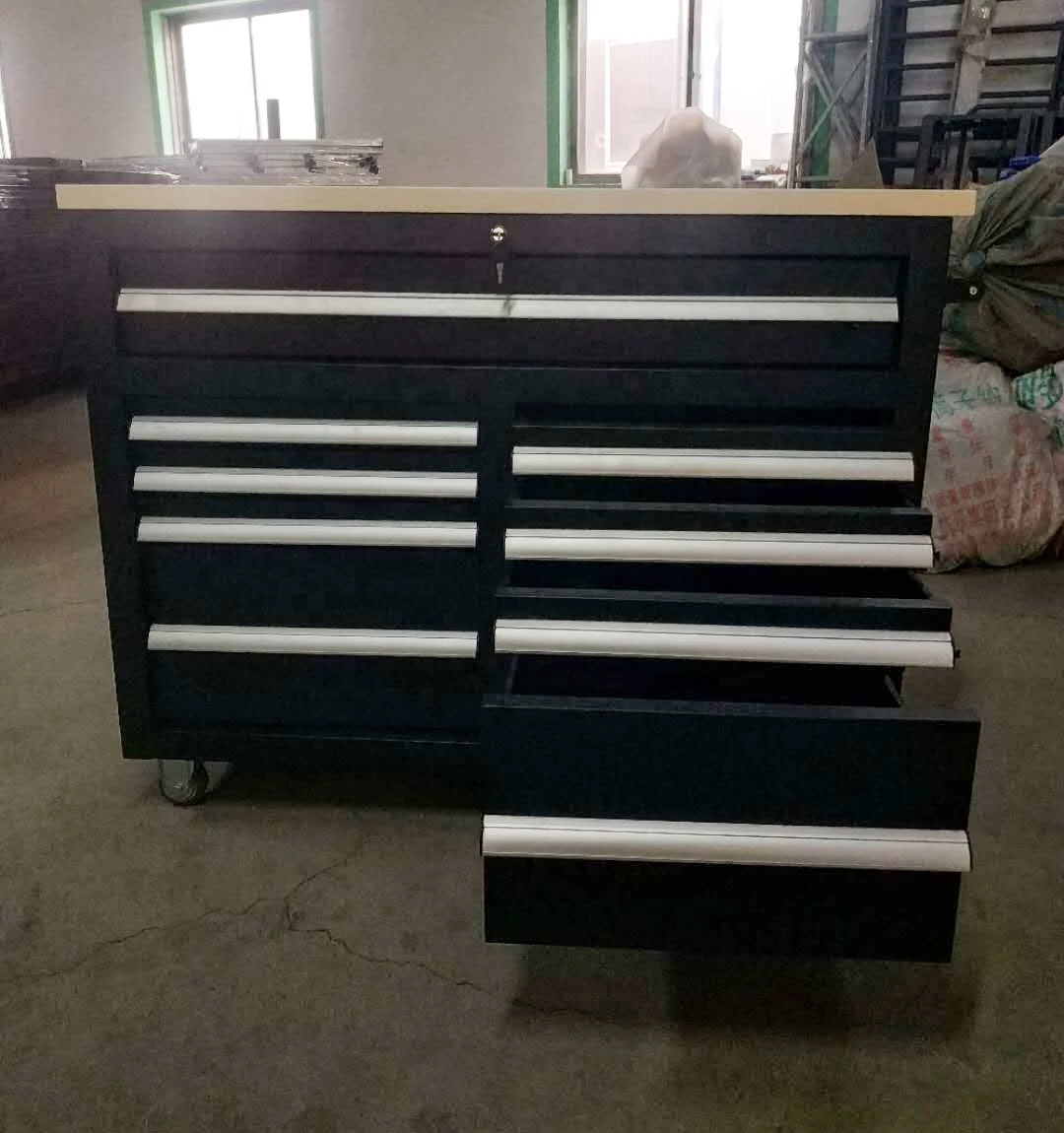 Steel Heavy-Duty Garage Tool Trolley Car Repair Tool Cart With Drawer OEM Customizable