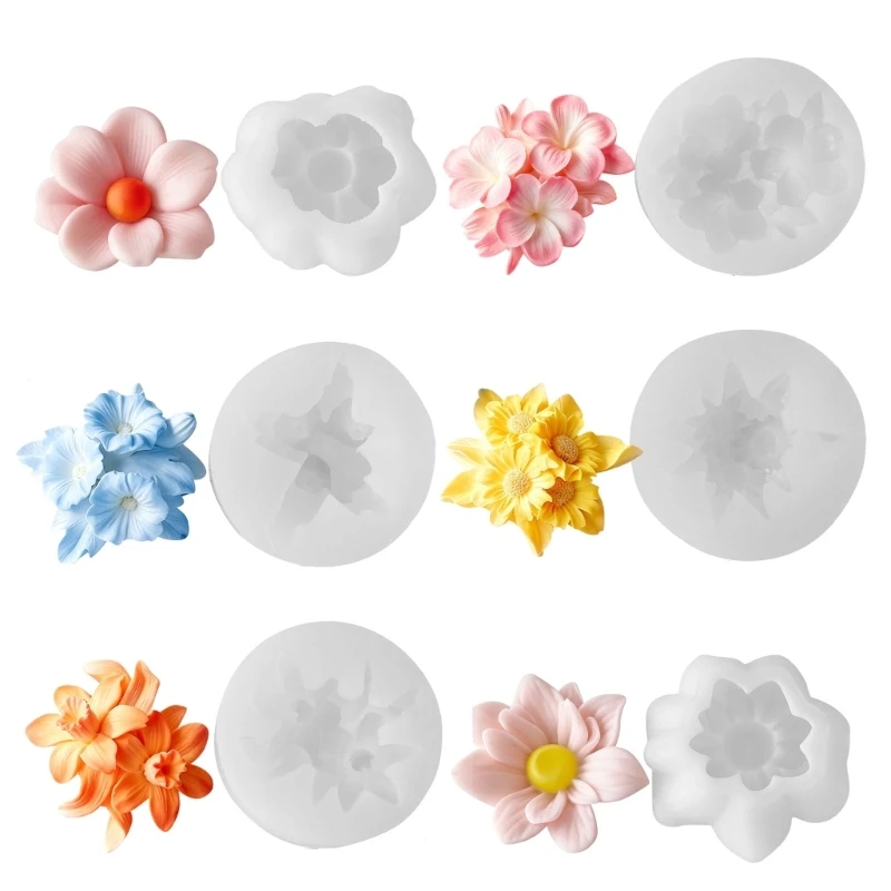 DIY-Blumen-Silikonform für Kristalldekorationen und Bastelarbeiten 3XUF – Detail 1