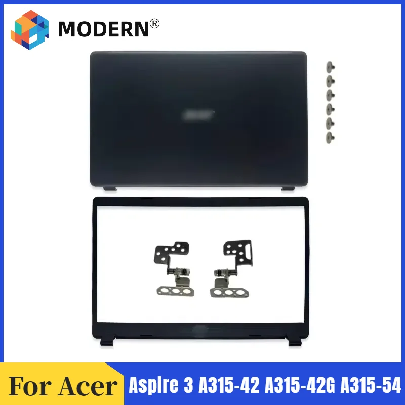 Baru untuk Acer Aspire 3 A315-42 A315-42G A315-54 A315-54K N19C1 15.6 inci Laptop LCD penutup belakang casing atas Bezelhinges depan