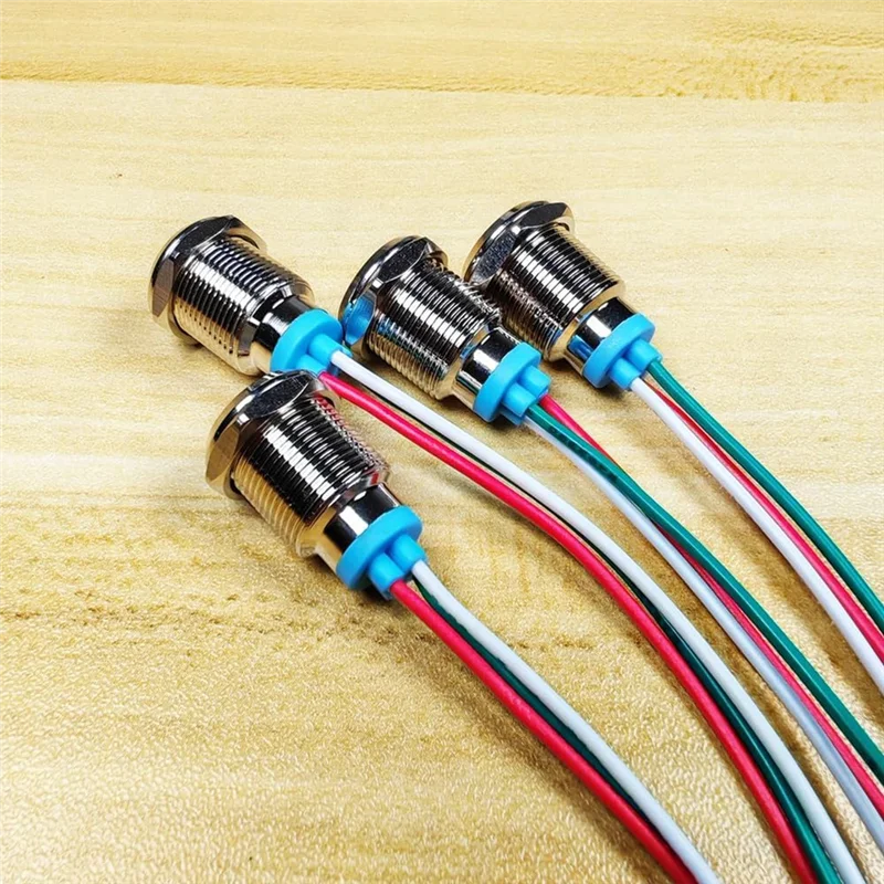고급스러운 바이컬러(녹색 및 빨간색) 12Mm(1/2인치) 에너지 절약 표시등, 12Mm 2색 LED 조명 12V/24V/ 20Ma 패널 장착 조명