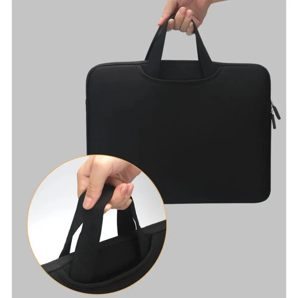 With Handle Portable Laptop Bags Lightweight Waterproof Laptop Case Dual Zipper Soft Material Notebook Sleeve Business Briefcase