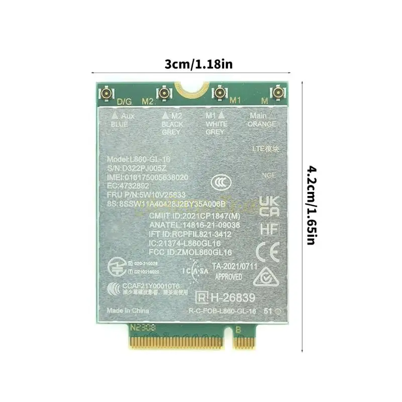 Q5WA L860-GL-16 4G LTE 모듈 PC 통합을위한 빠른 속도 L13 용 다운로드 다운로드