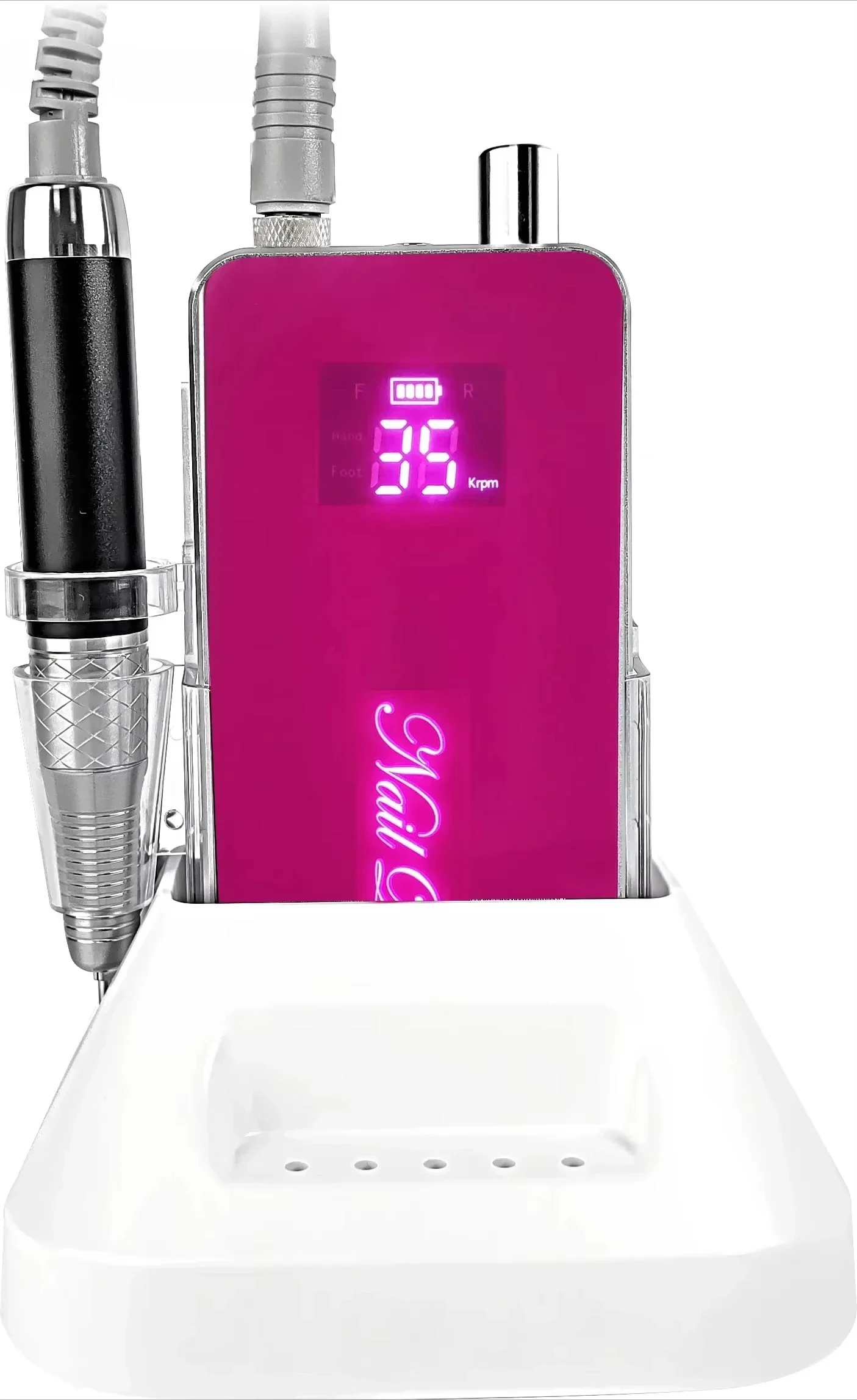 80W Low Vibration Nail Art Drill Rig 35000RPM Cordless Polishing Grinder Cordless Professional Nail Art File Brushless