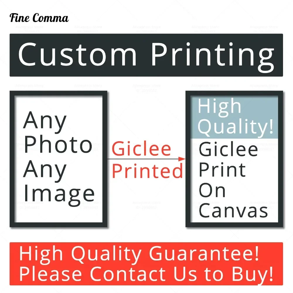 Photo Custom Printing On Canvas Art Print Painting Wall Art Poster Pictures For Living Room Home Decor Movie Vintage Retro Art