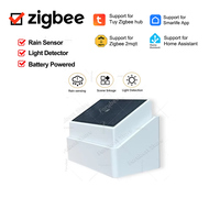 Tuya 2 In1 Zigbee Rain Detector Raindrop Sensor Water Leak Rain Detection,With Lightness Detection For Smart Life Zigbee2mqtt