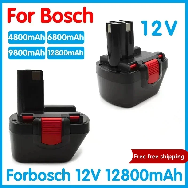 

New for Bosch 12V 12800mAh PSR Rechargeable battery 12V 12.8Ah AHS GSB GSR 12 VE-2 BAT043 BAT045 BAT046 BAT049 BAT120 BAT139