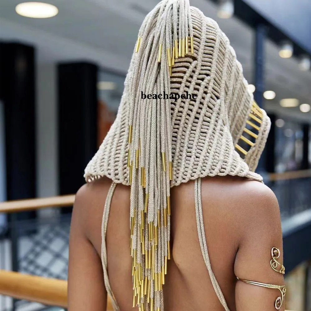 beachapche Best Handmade  Macrame Hood  Cotton