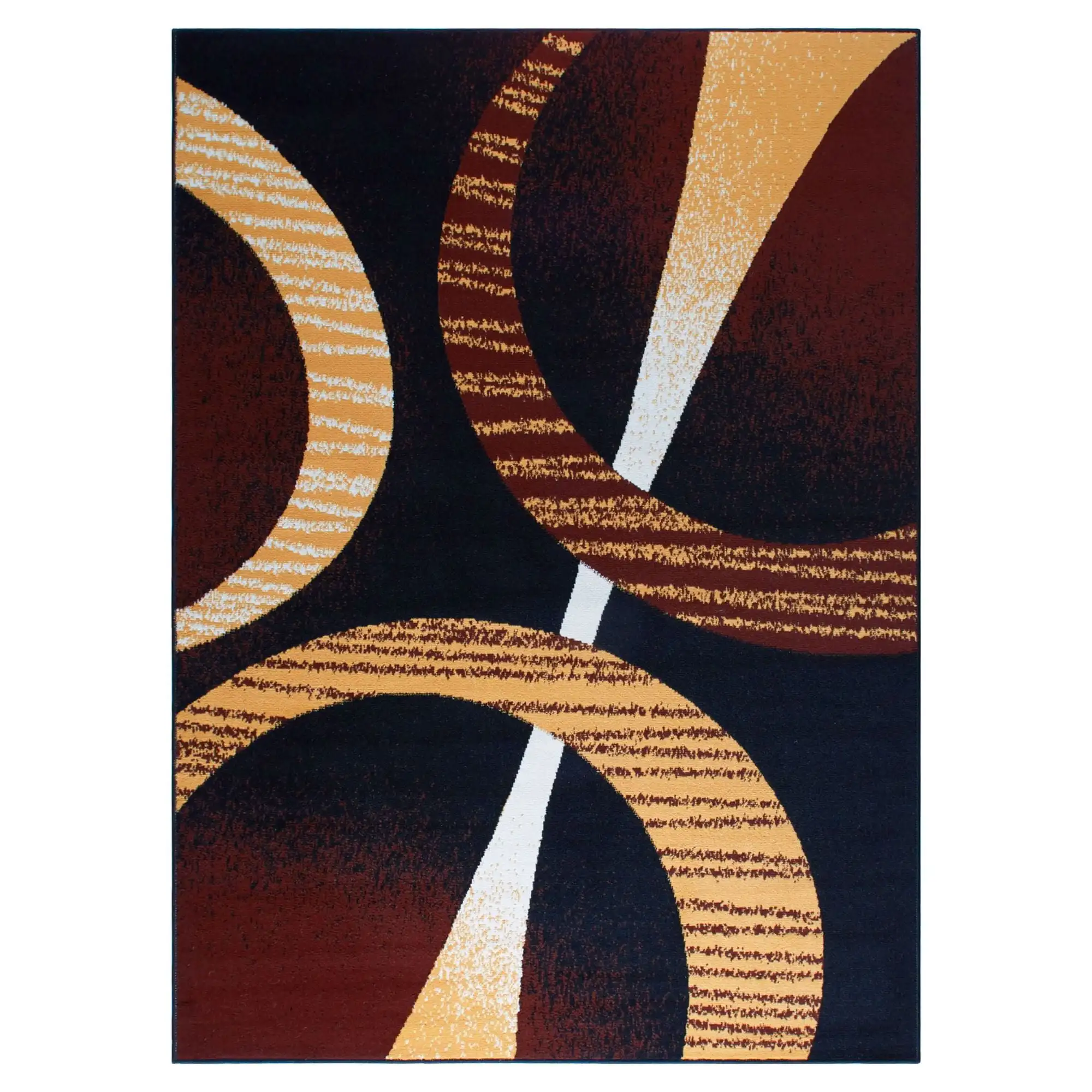 

Коврик Premium Indus Contemporary Geometric Area, черный/коричневый, 5'2X7'4