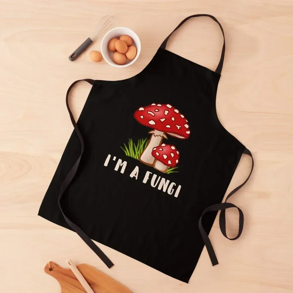 

I'm A Fungi Fun Guy Apron Women's Kitchen christmas kitchen cloths nail tech supplies Waterproof Kitchen Woman Apron