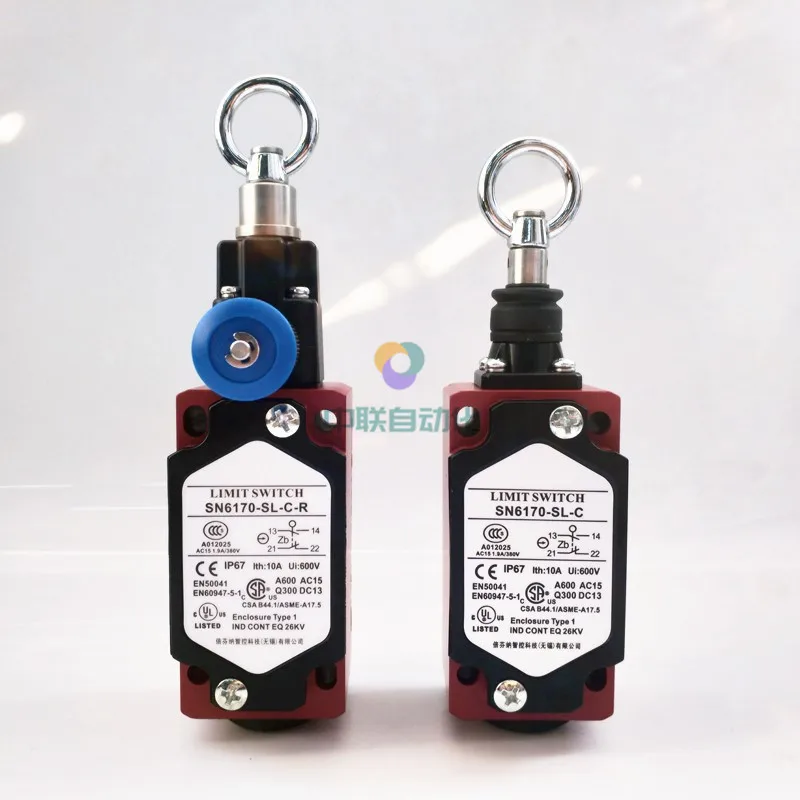 Pull Rope Switch Sn2170 / Sn4170 / Sn6170-sl-c-r Safety Emergency Stop Switch Pull Wire Travel Switch