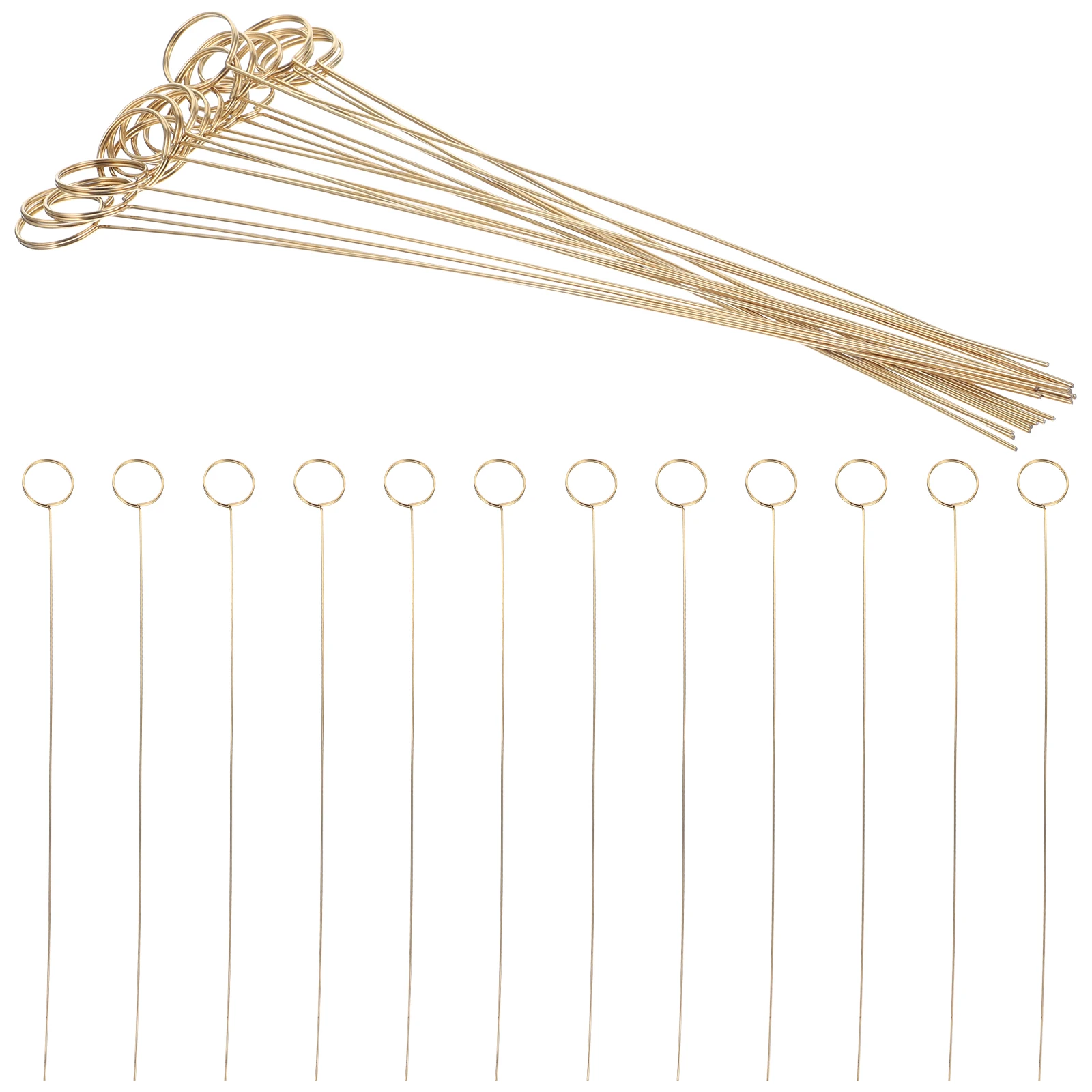 

40 Pcs Bouquet Flower Picks Card Holder Wire Flowers Clip Iron Floral Picks Place Card Gift Table Number Holder