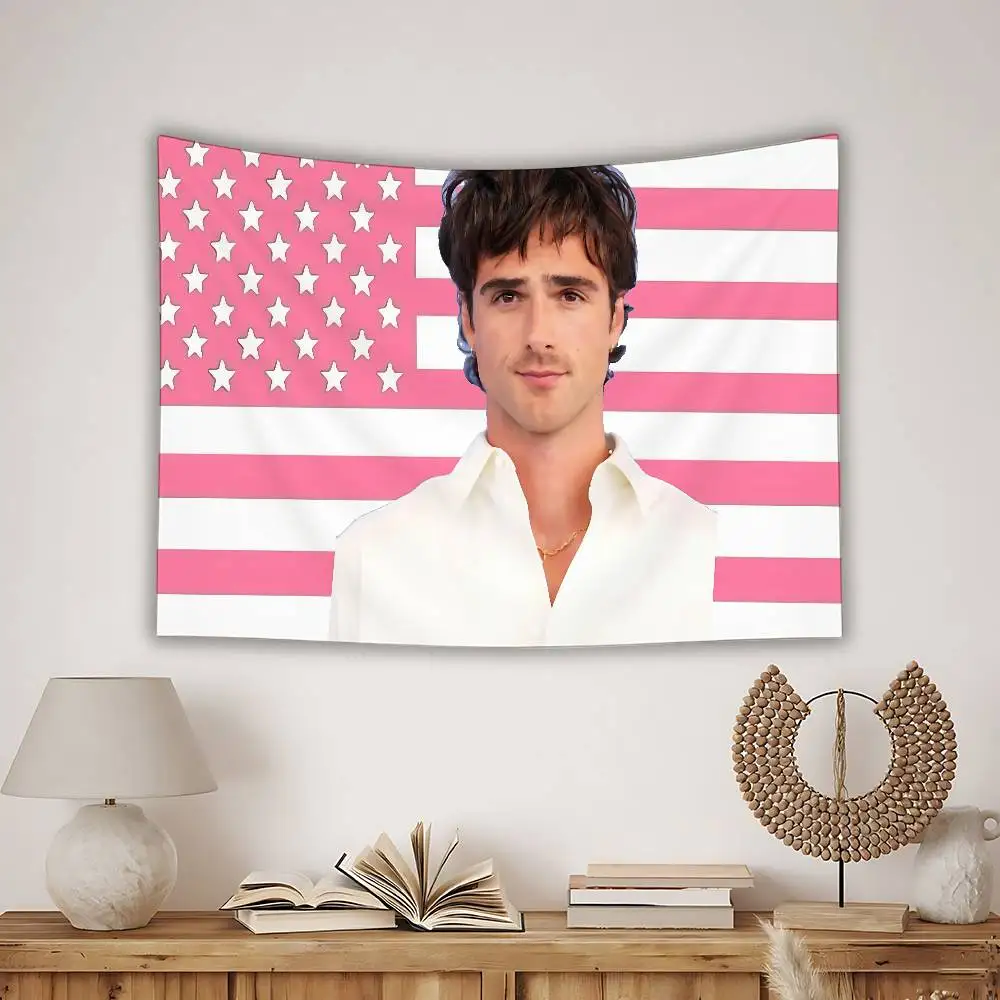 J-Jacob E-Elordi Flag Tapestry Creative Pattern Photo Living Room Wall Art Decor Party Outdoor Decorate Banners