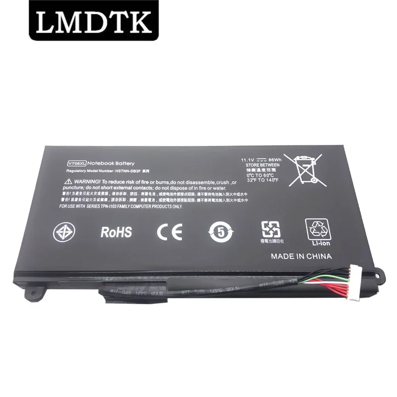 

LMDTK New VT06XL Laptop Battery For Hp Envy 17-3000 17T-3000 17-3000EG 17-3001ED 17-3080EZ 17-3002EF HSTNN-IB3F TPN-I103