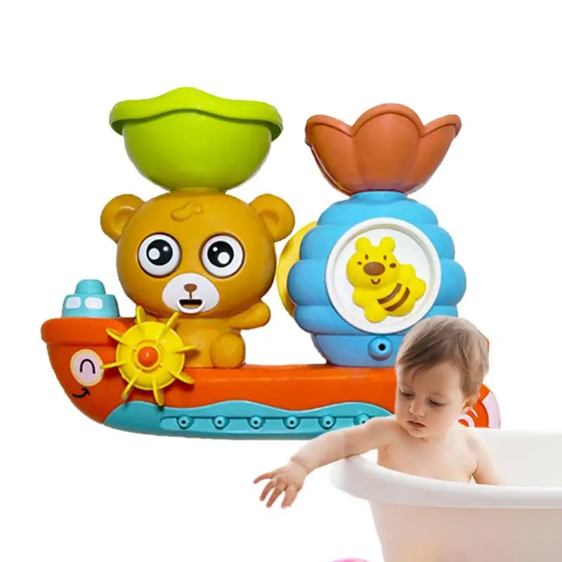 

Bath Toys Bathtub Toy Bear And Bee Pool Toys For Outdoor Water Play Floating Pool Boat Toys For Bathtub Summer Beach Toys