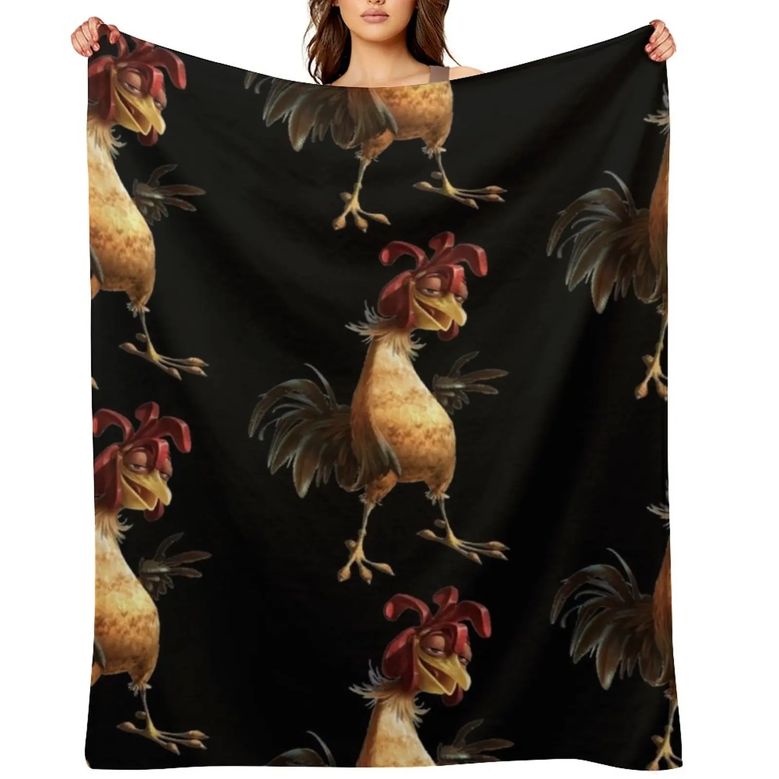 

Chicken Joe Throw Blanket Soft Big Sofa Plaid on the sofa Summer Blankets