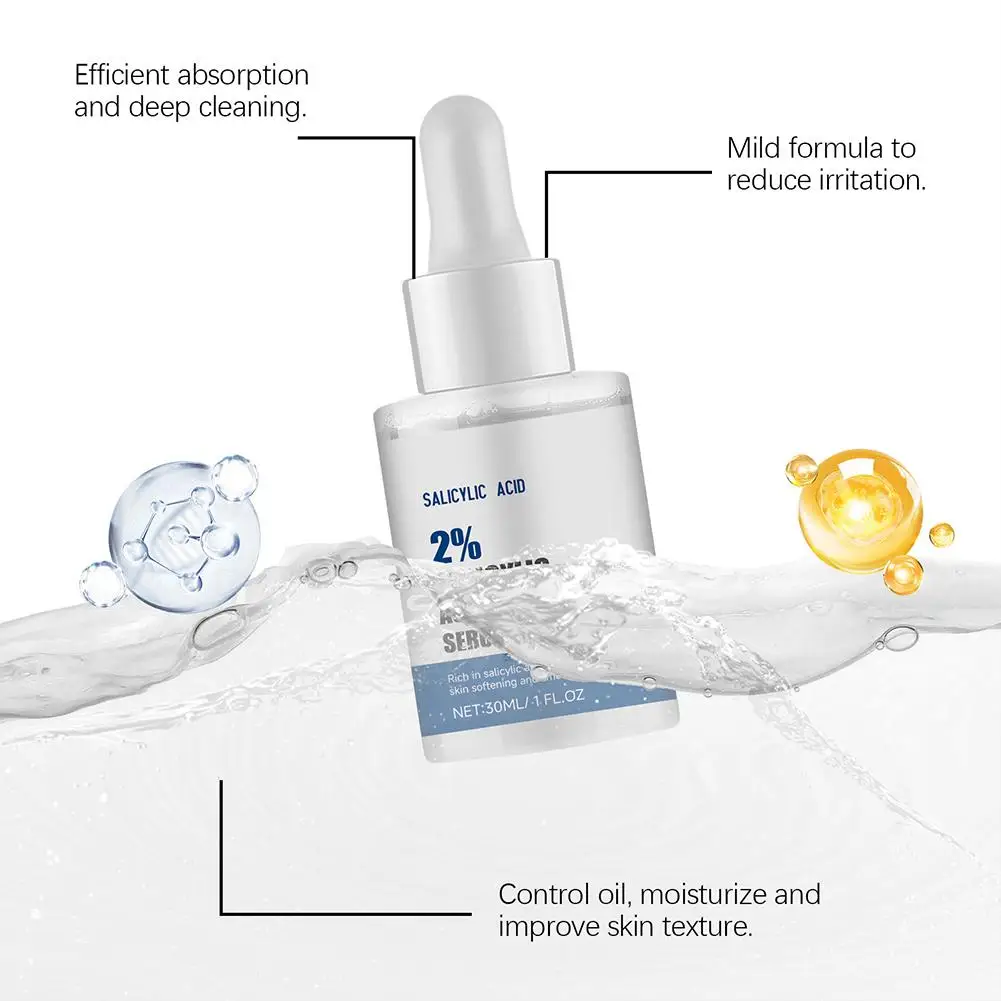2% Salicylic Acid Acne Removing Essence Mildly Nourishes Repair Facial Beauty Essence Product Pores Acne Shrink Removing M7R5 - Image 6