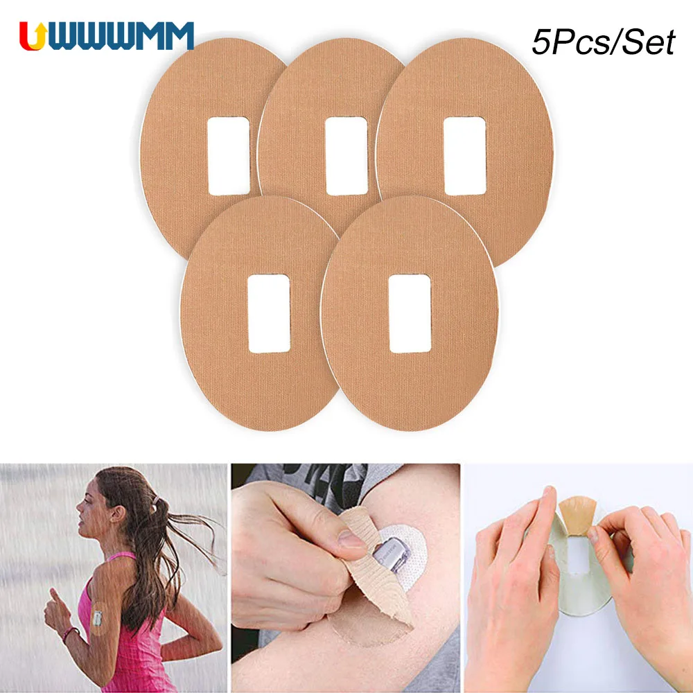 1Set/5Pcs Adhesive Patches Sensor Covers Waterproof Libre Patch Cover Freestyle Guardian Sensor Patch Protector