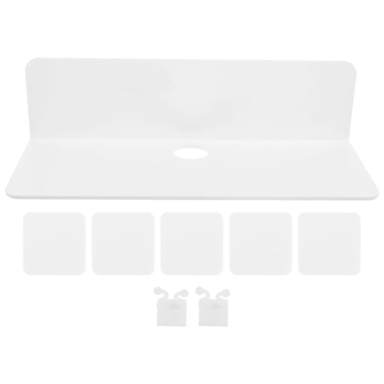 

Floating Wall Storage Rack Acrylic No Drill Wall Storage Rack Bathroom ganizer Speaker Bracket Child Furniture