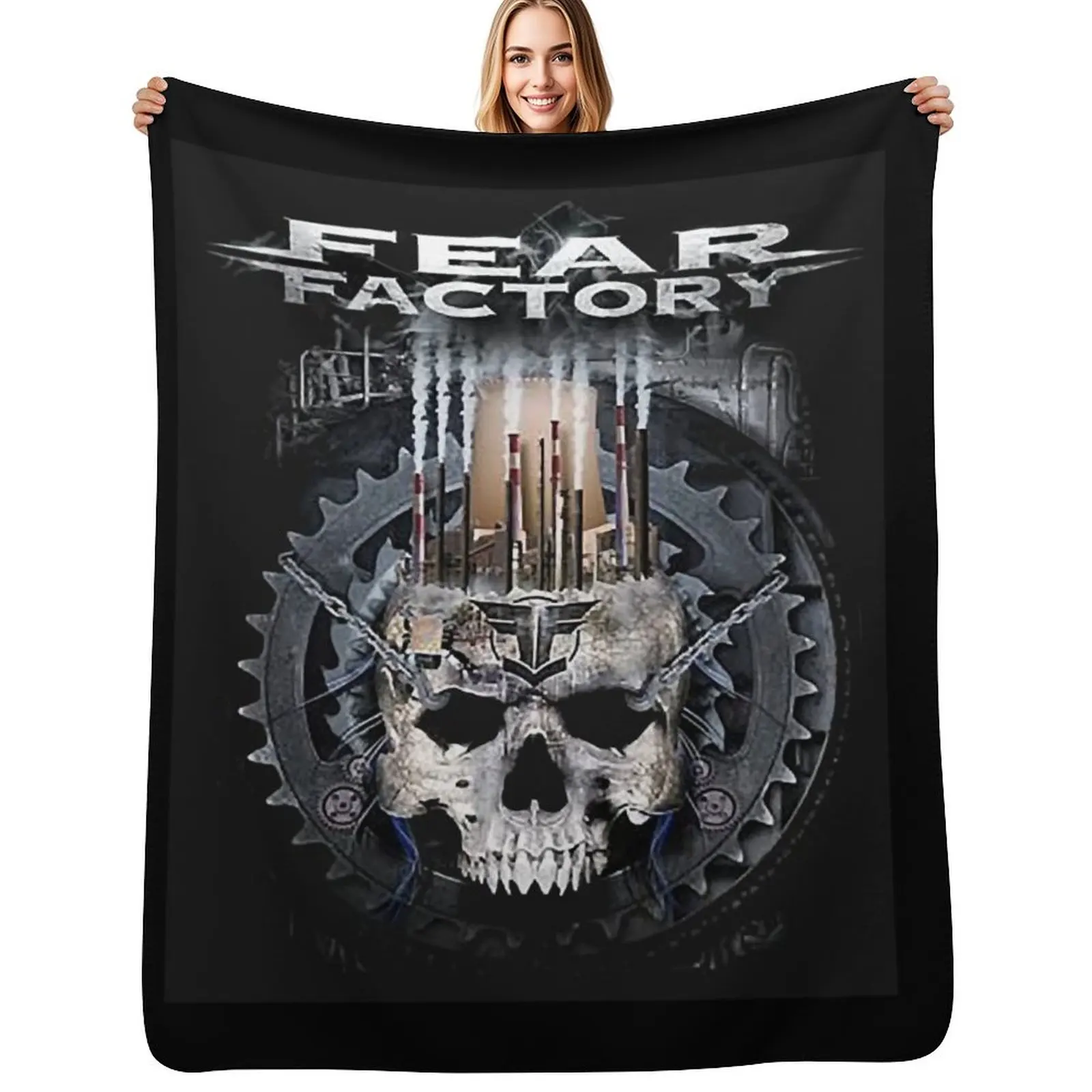 

Fear Factory Throw Blanket Plush Nap Blankets