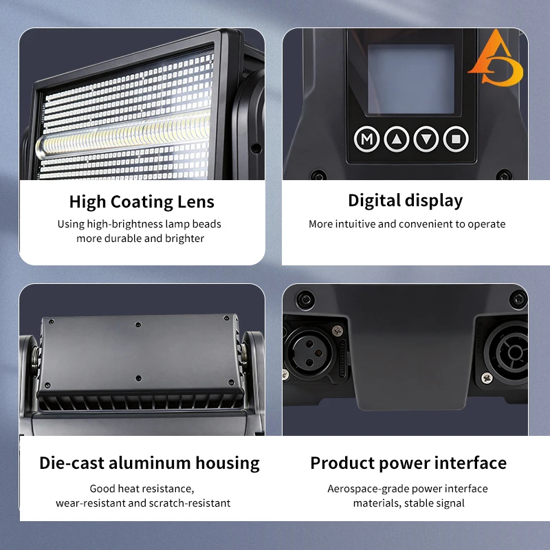 RGB 3in1 1000W LED DMX Waterproof Moving Head Light for DJ Wall Washer Outdoor Performance Stage Lighting