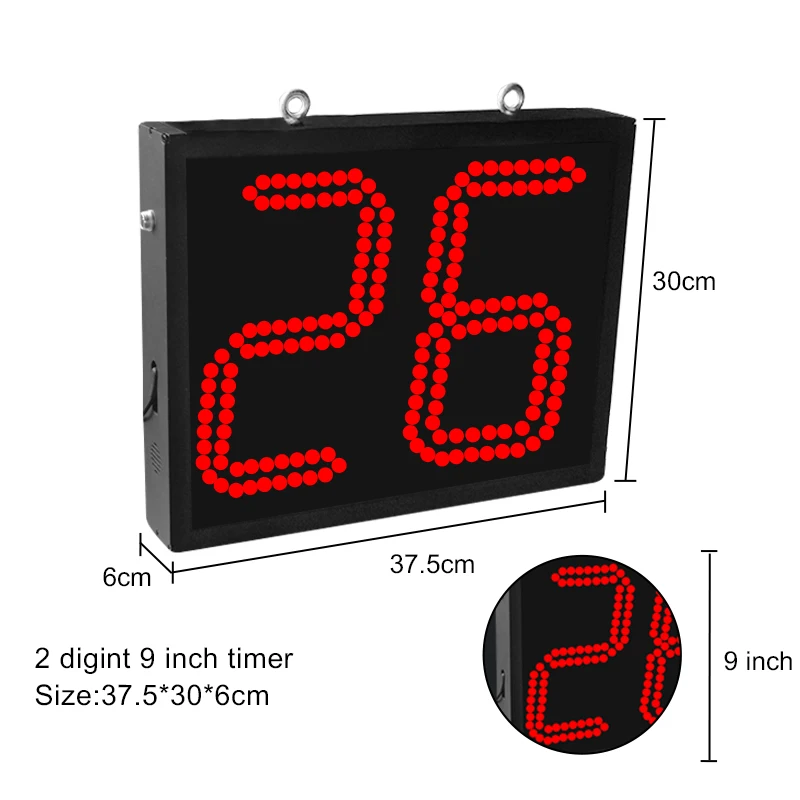 CP11 Digital Poster 2Digit 9inch 37x30cm LED Countdown   Control Industrial  Applications Aluminum